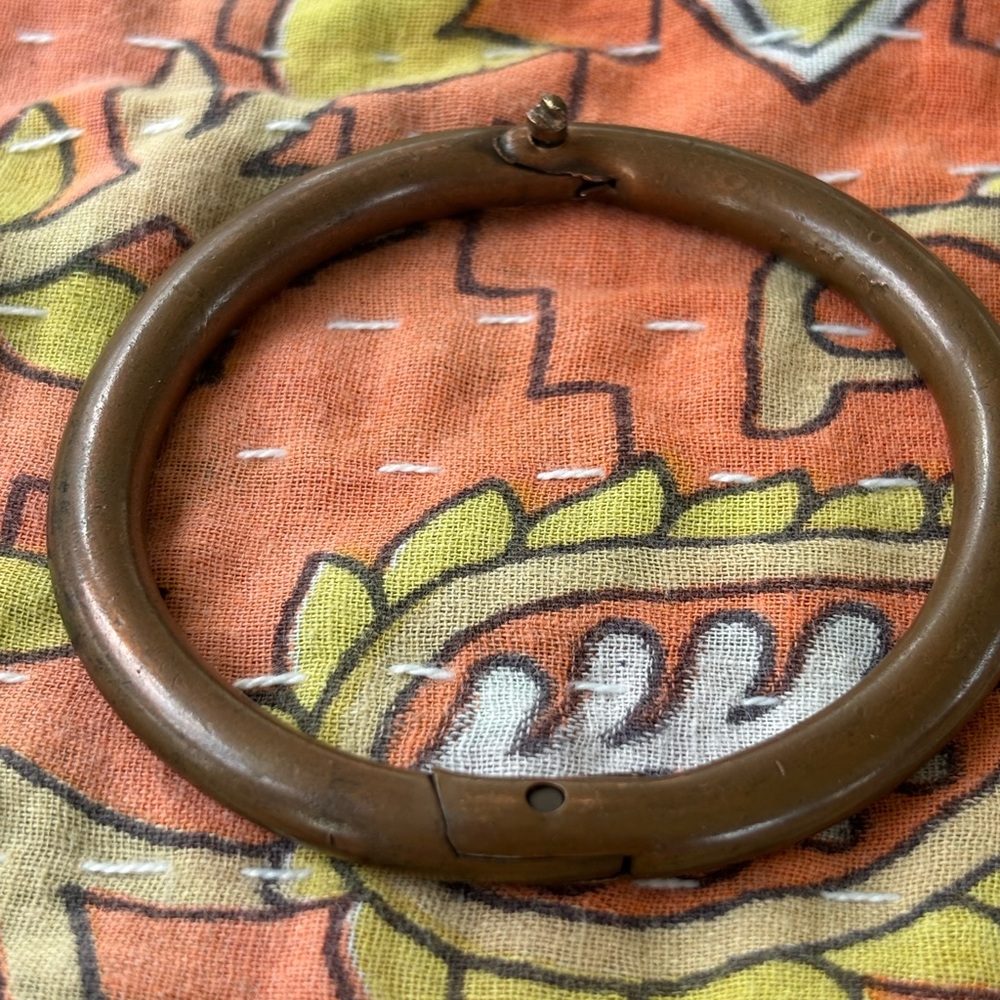 Vintage Brass Copper Bull Nose Ring
